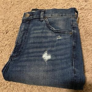 Express Denim Perfect Stretch Ankle High Rise Jeans